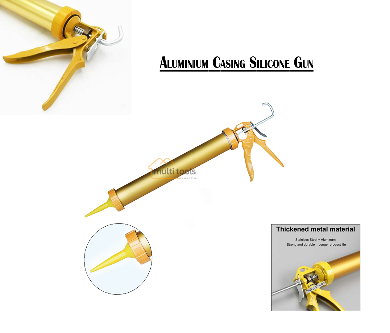 Aluminium Casing Silicone Gun